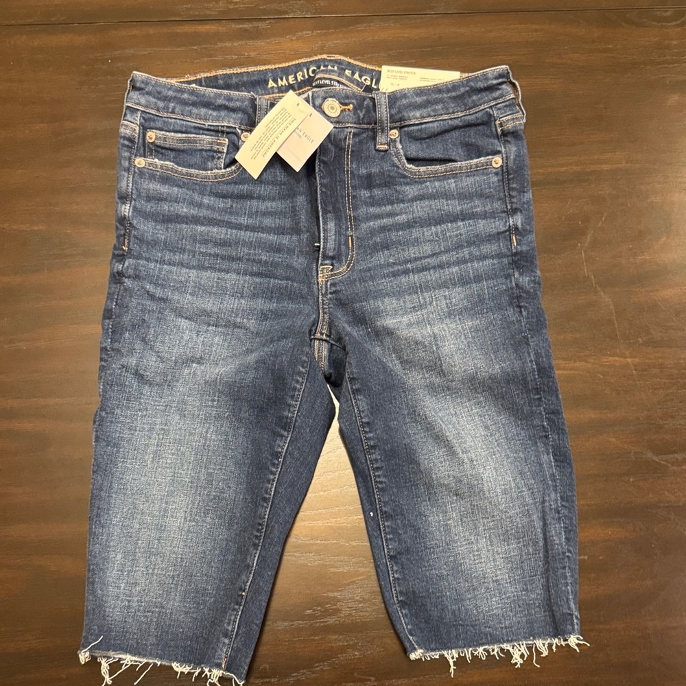 American Eagle Outfitters Blue Denim Bermudas